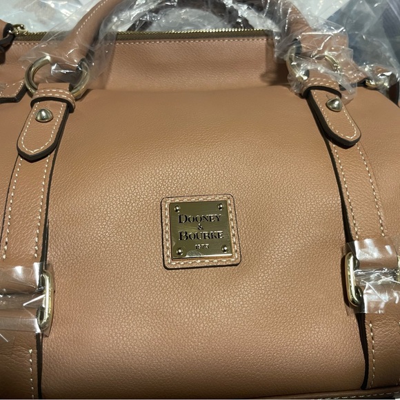 NWT Dooney and Bourke Sorrento Satchel in color Bark RARE - Picture 3 of 16